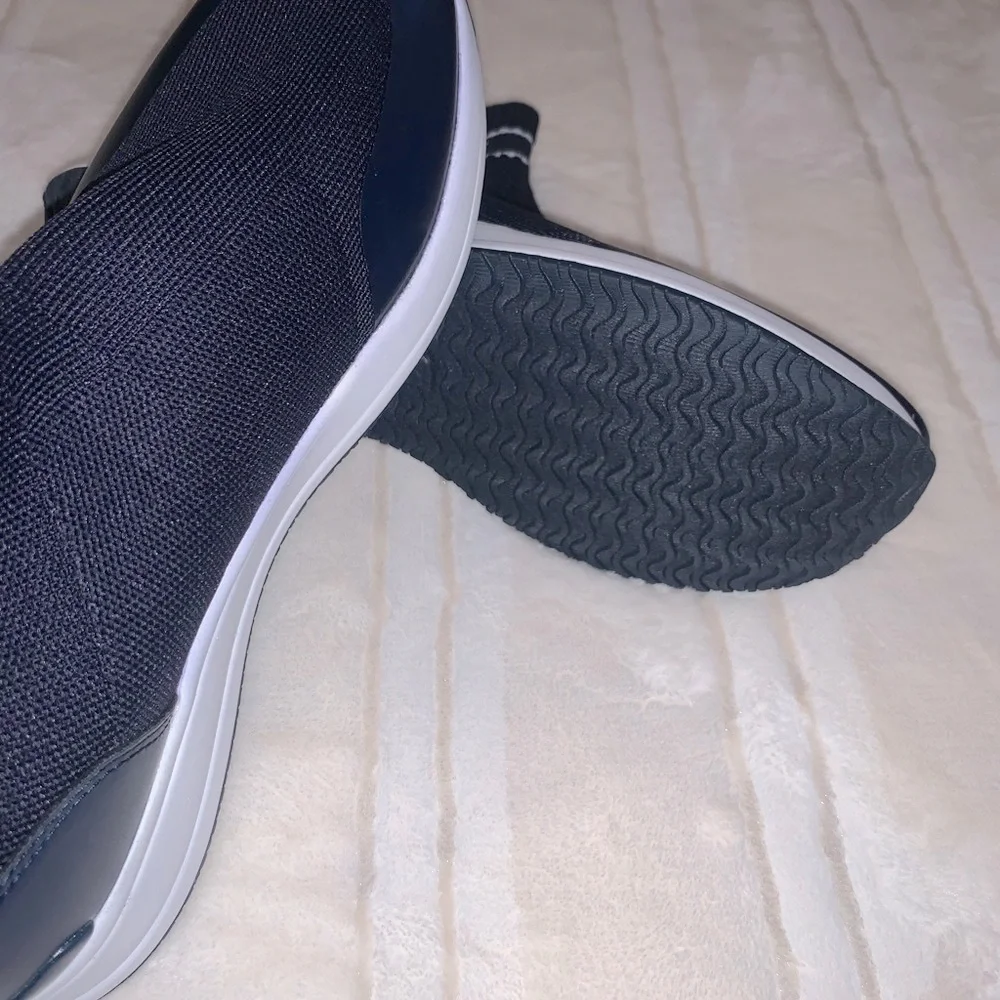 Tommy Hilfiger Athletic High-Top Sock Sneakers (Navy Blue)